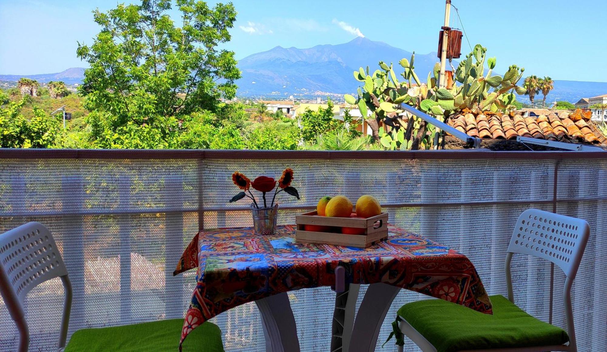 Вілла Casa Del Sole Con Vista Sull'Etna A 200 Mt Dal Mare Ачиреале Екстер'єр фото
