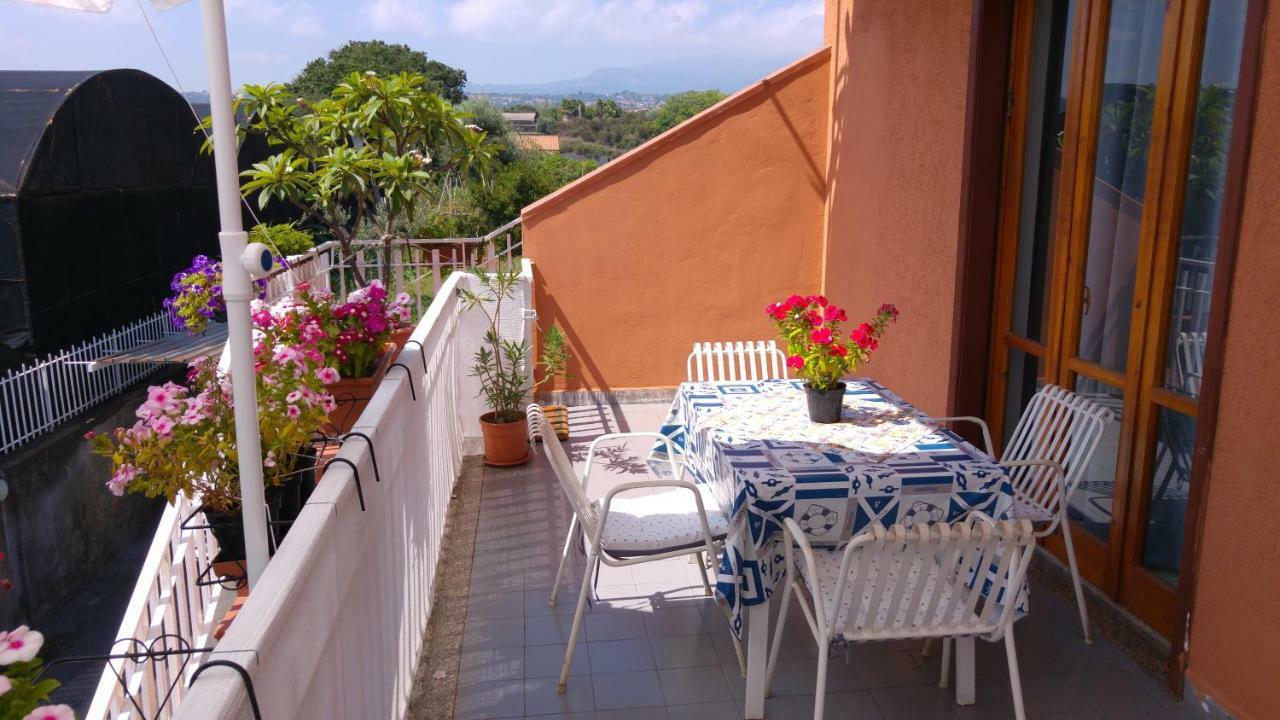 Вілла Casa Del Sole Con Vista Sull'Etna A 200 Mt Dal Mare Ачиреале Екстер'єр фото